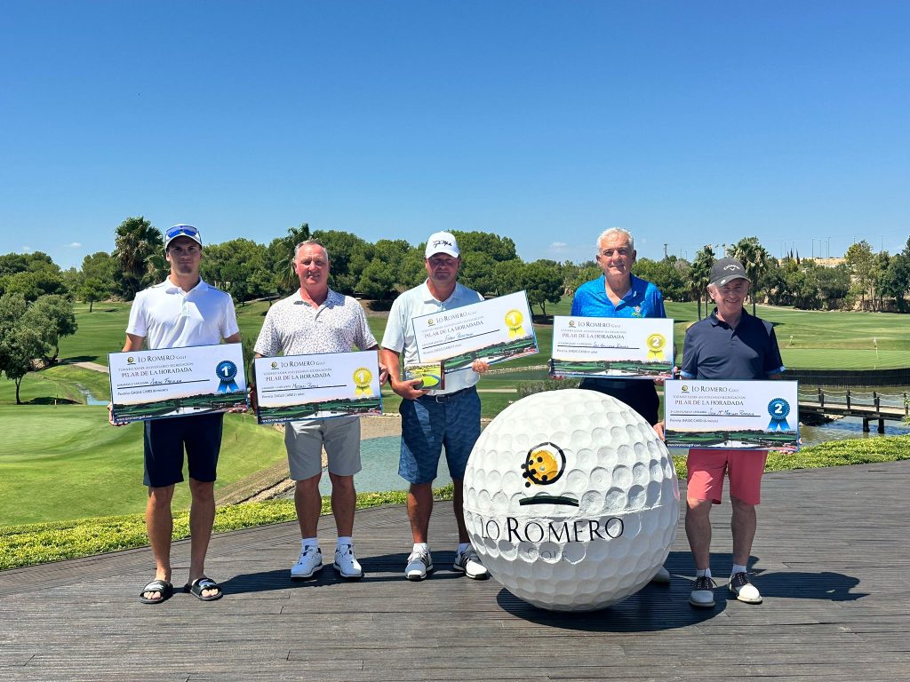 The 39th Anniversary Tournament in Pilar de la Horadadaraises €7,820 for Pilar TEA at Lo Romero Golf